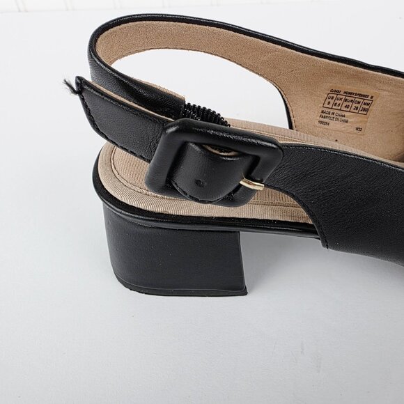 ROCKPORT Leather Women Slingback Flats ‎ Size 9 - Picture 13 of 14